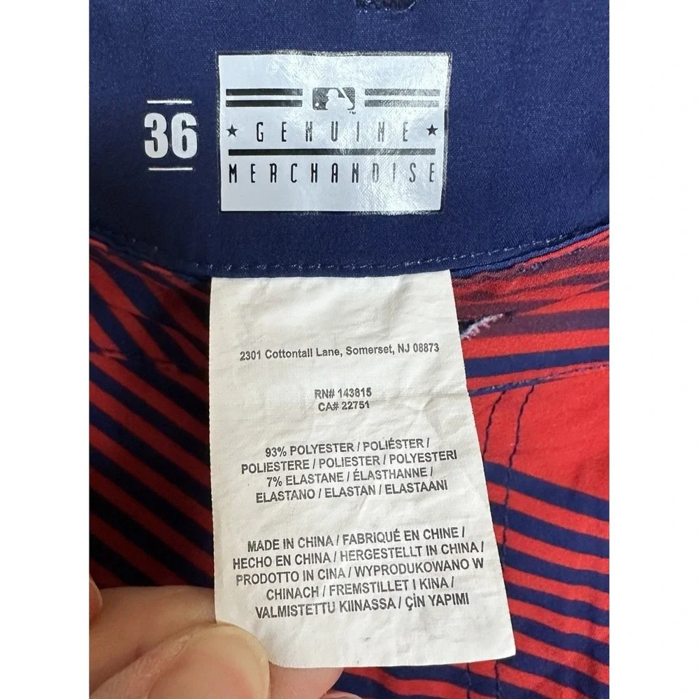St Louis Cardinals Shorts Mens red blue stretch chino shorts sz‎ 36 GUC